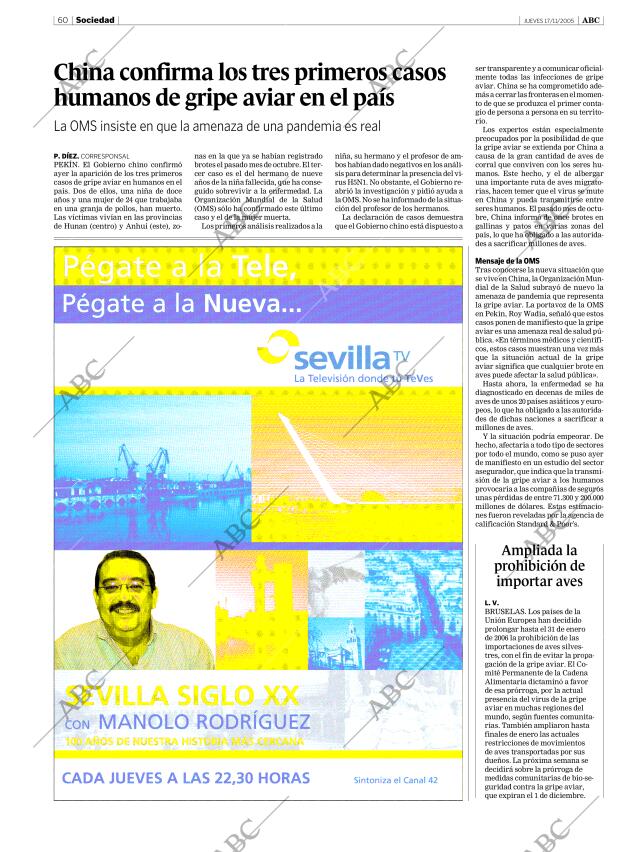 ABC SEVILLA 17-11-2005 página 60