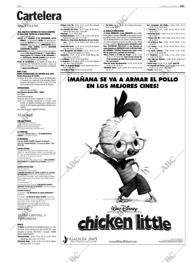 ABC SEVILLA 17-11-2005 página 68