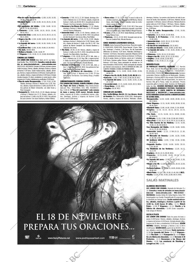 ABC SEVILLA 17-11-2005 página 70