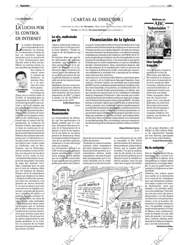 ABC SEVILLA 17-11-2005 página 8