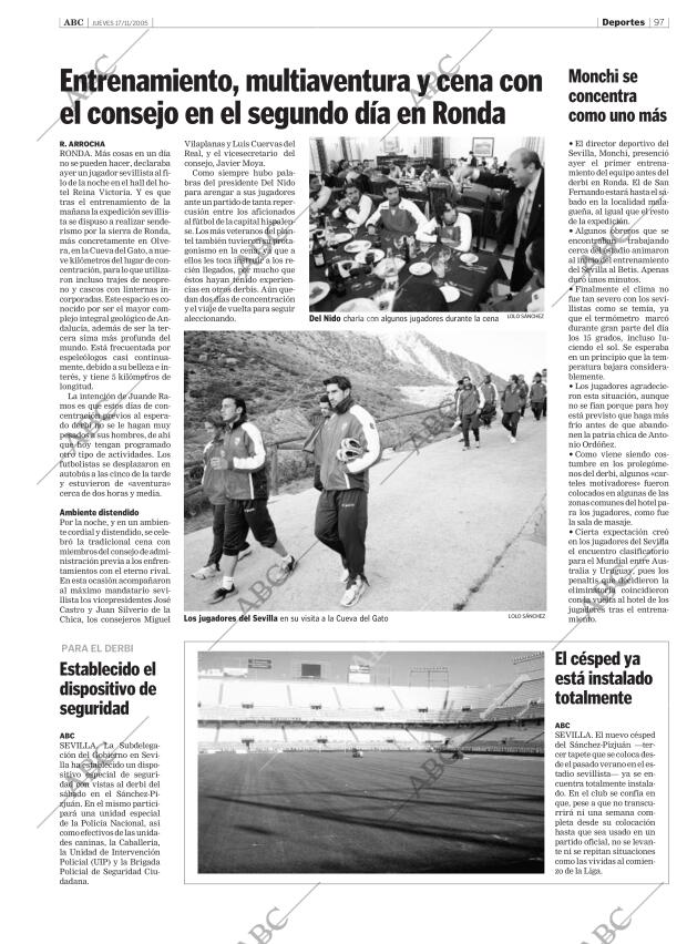 ABC SEVILLA 17-11-2005 página 97