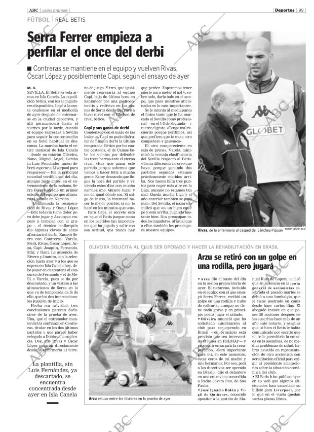 ABC SEVILLA 17-11-2005 página 99