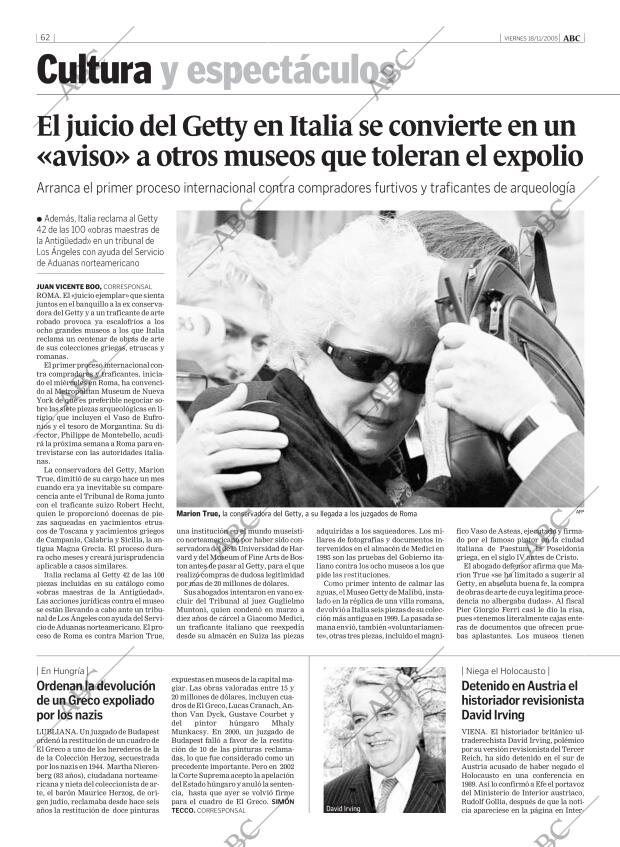 ABC MADRID 18-11-2005 página 62