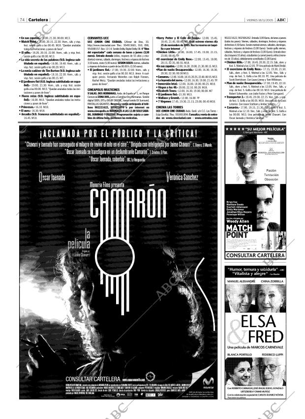 ABC SEVILLA 18-11-2005 página 74