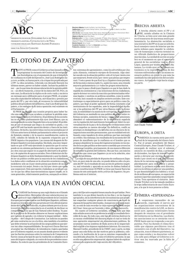 ABC MADRID 19-11-2005 página 4