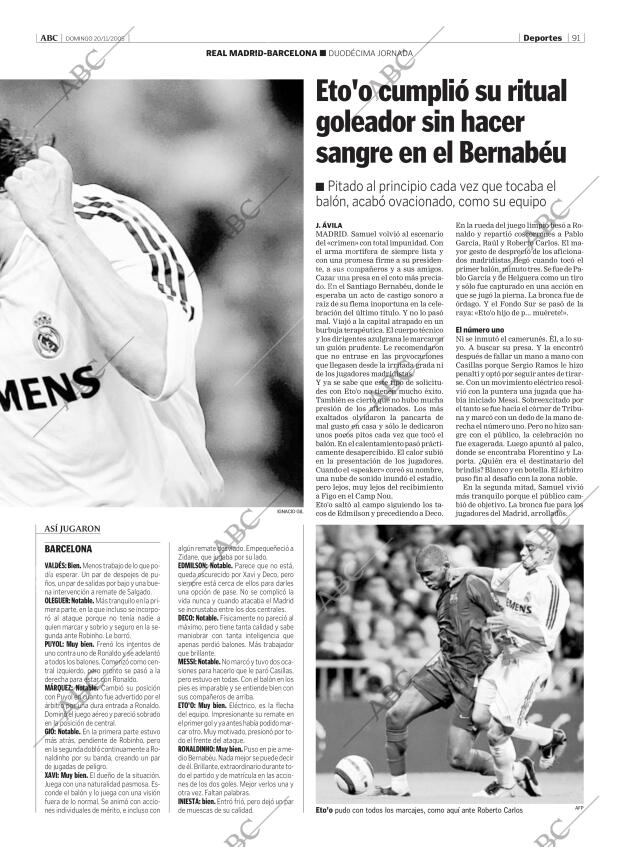 ABC MADRID 20-11-2005 página 91