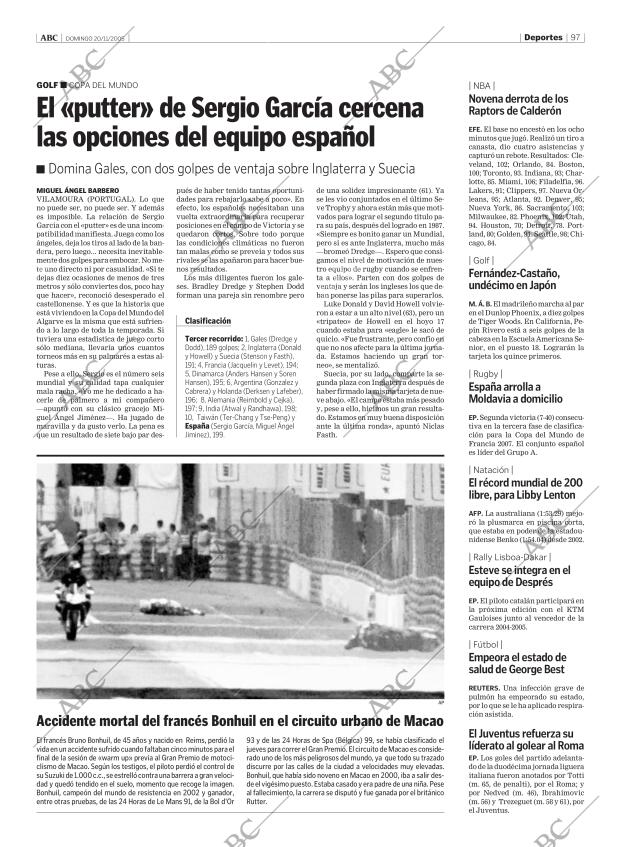 ABC MADRID 20-11-2005 página 97