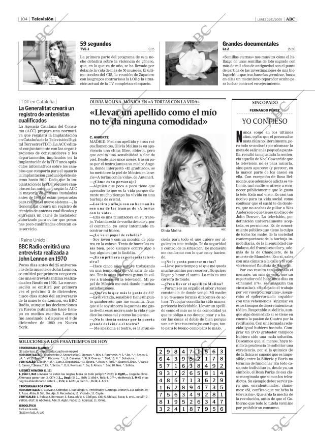 ABC MADRID 21-11-2005 página 104