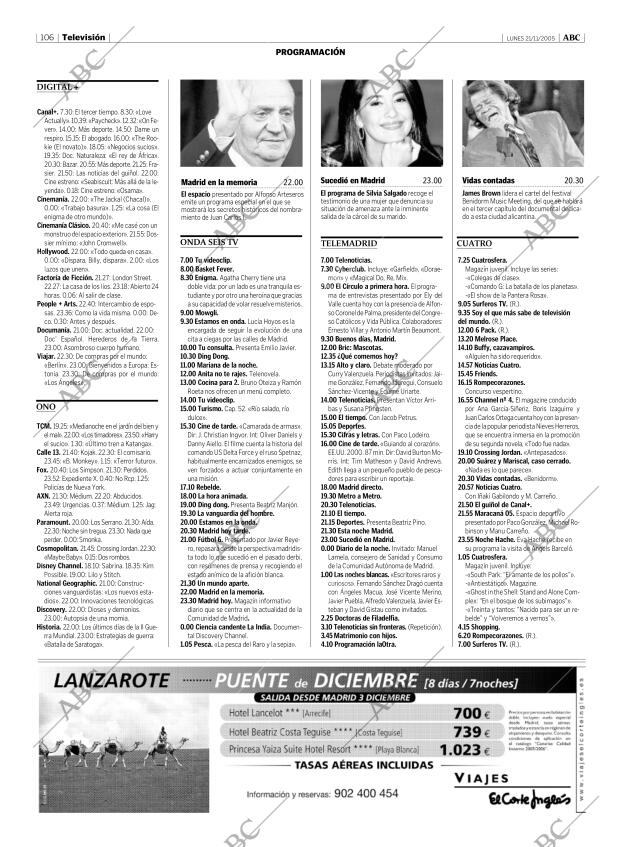 ABC MADRID 21-11-2005 página 106