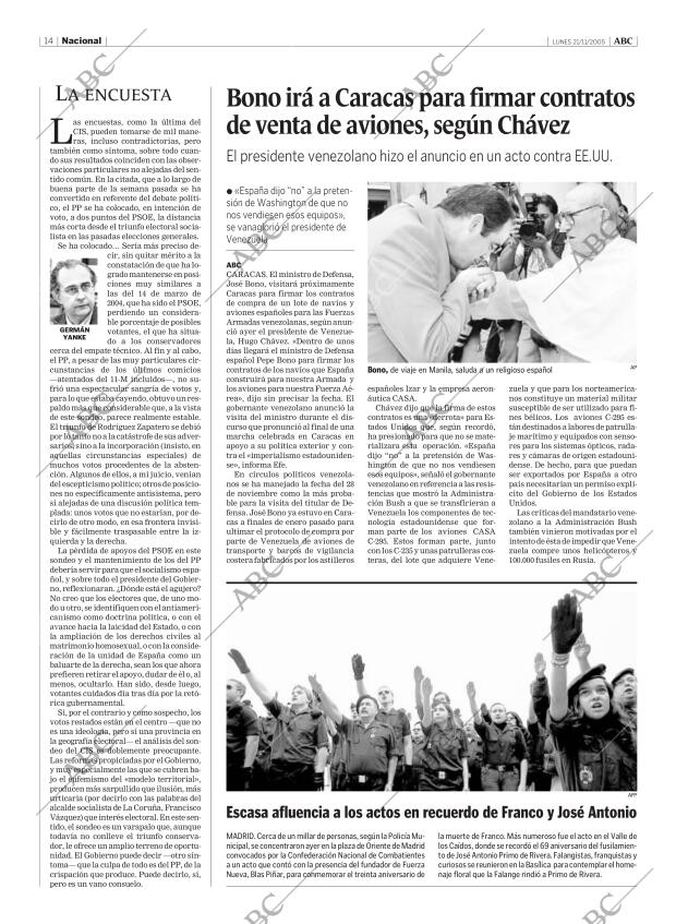 ABC MADRID 21-11-2005 página 14