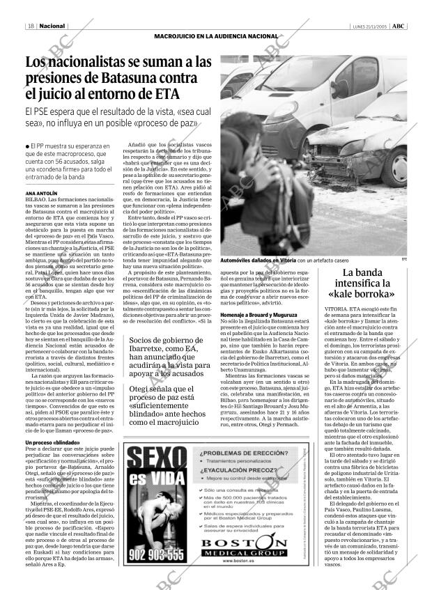 ABC MADRID 21-11-2005 página 18