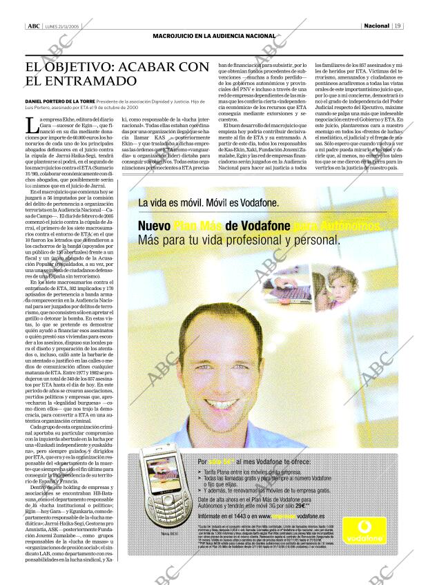 ABC MADRID 21-11-2005 página 19