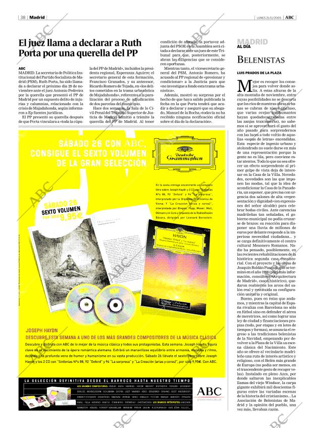 ABC MADRID 21-11-2005 página 38