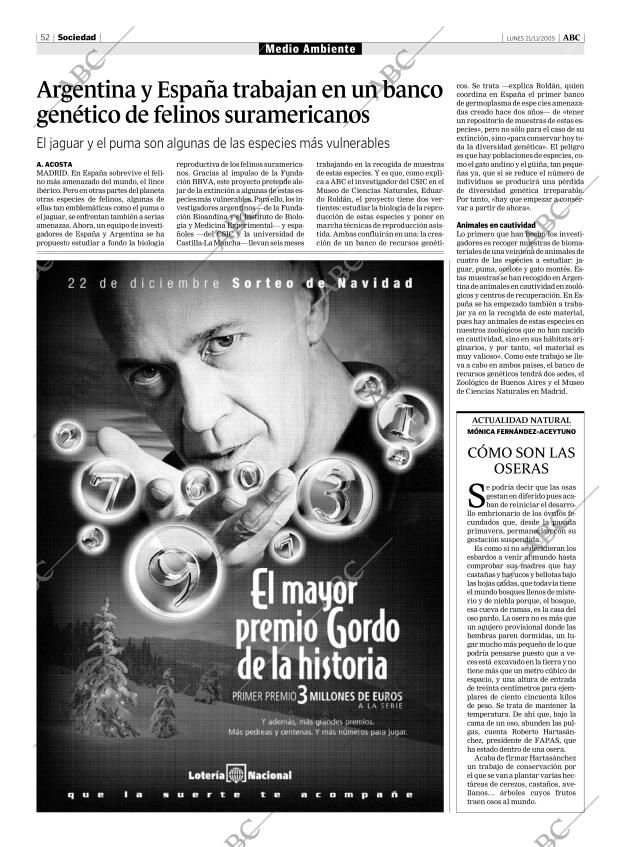 ABC MADRID 21-11-2005 página 52