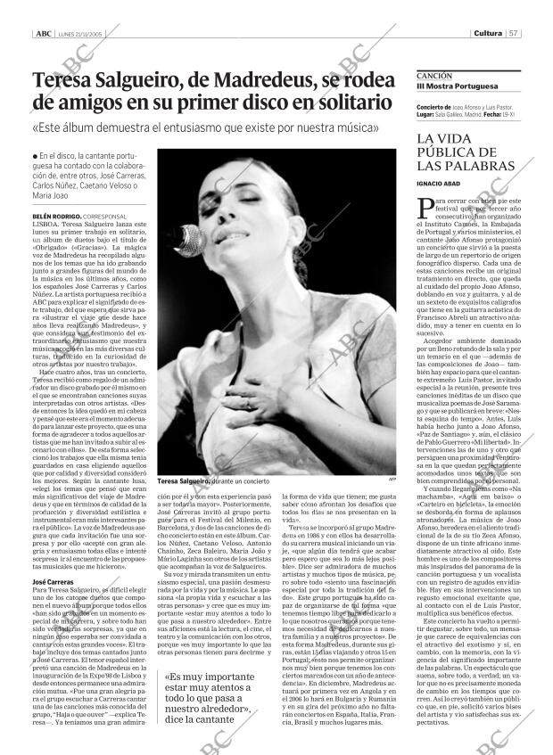ABC MADRID 21-11-2005 página 57