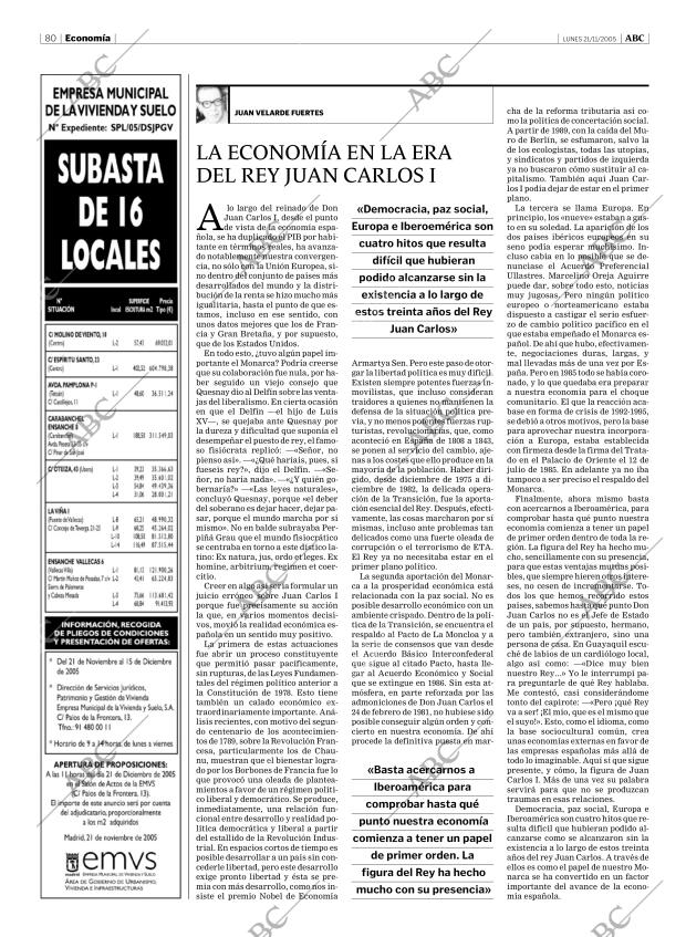 ABC MADRID 21-11-2005 página 80