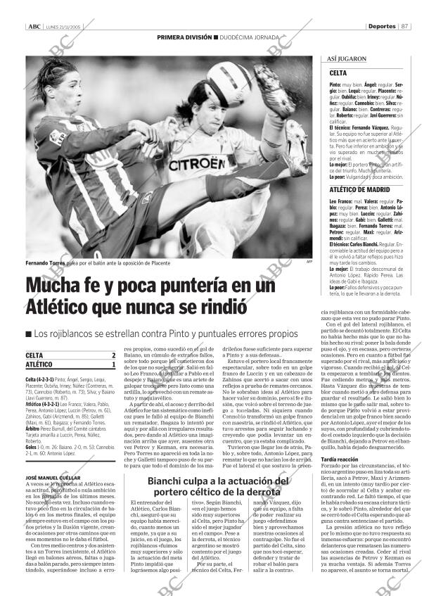 ABC MADRID 21-11-2005 página 87
