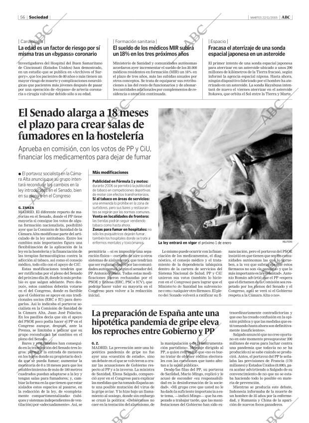 ABC MADRID 22-11-2005 página 56