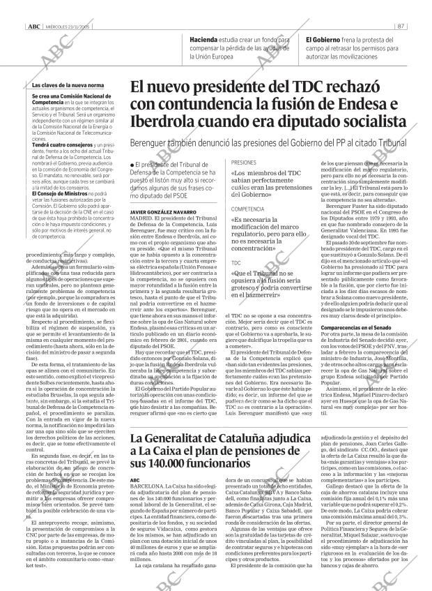 ABC MADRID 23-11-2005 página 87