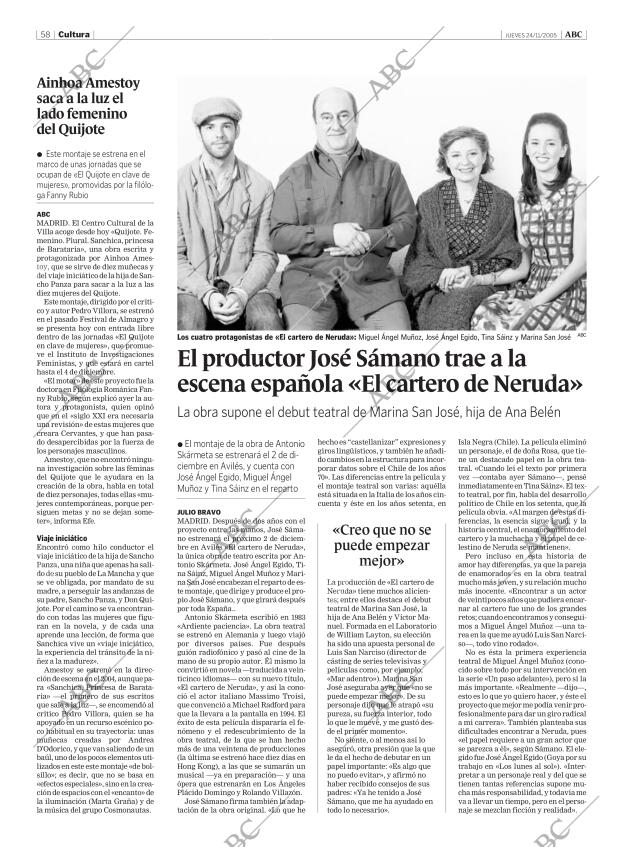 ABC MADRID 24-11-2005 página 58