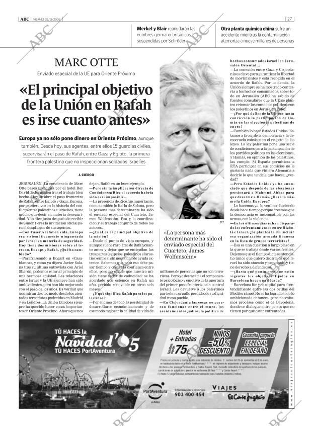 ABC MADRID 25-11-2005 página 27