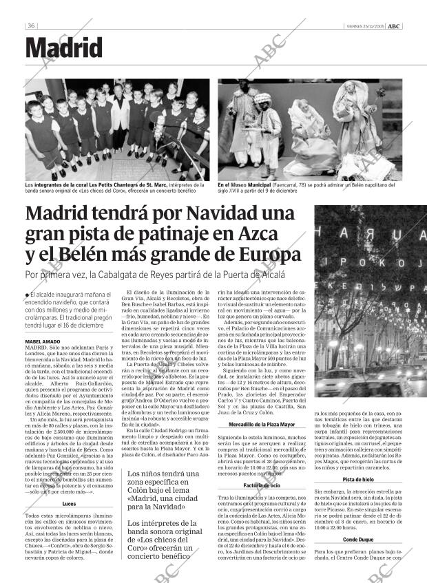 ABC MADRID 25-11-2005 página 36