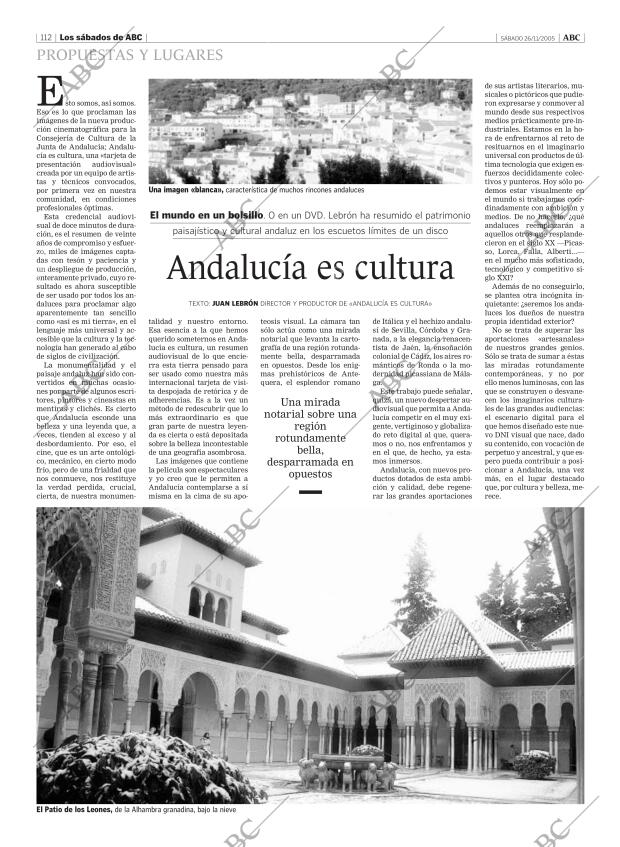 ABC MADRID 26-11-2005 página 112