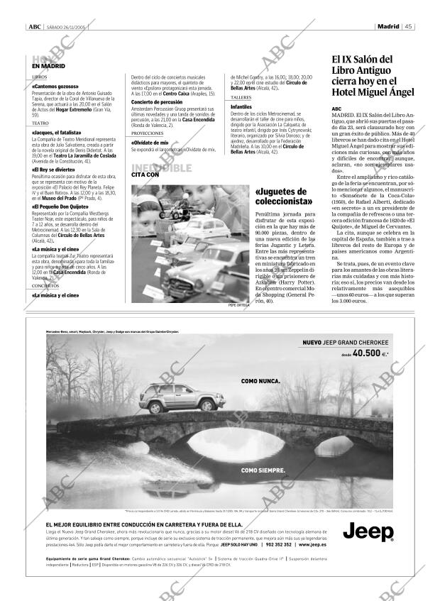 ABC MADRID 26-11-2005 página 45