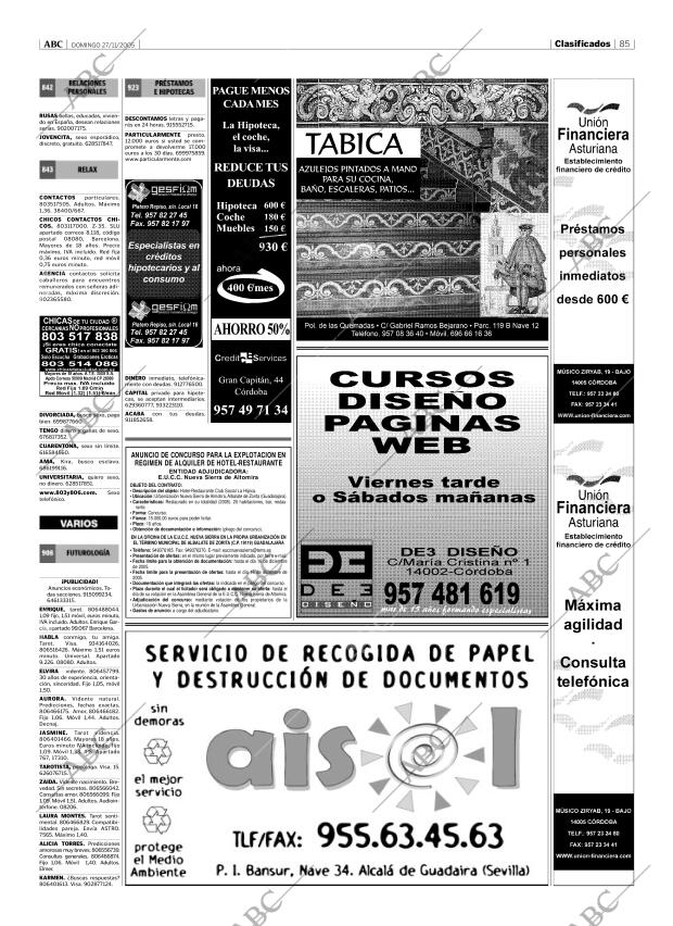 ABC CORDOBA 27-11-2005 página 85