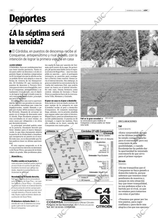 ABC CORDOBA 27-11-2005 página 88