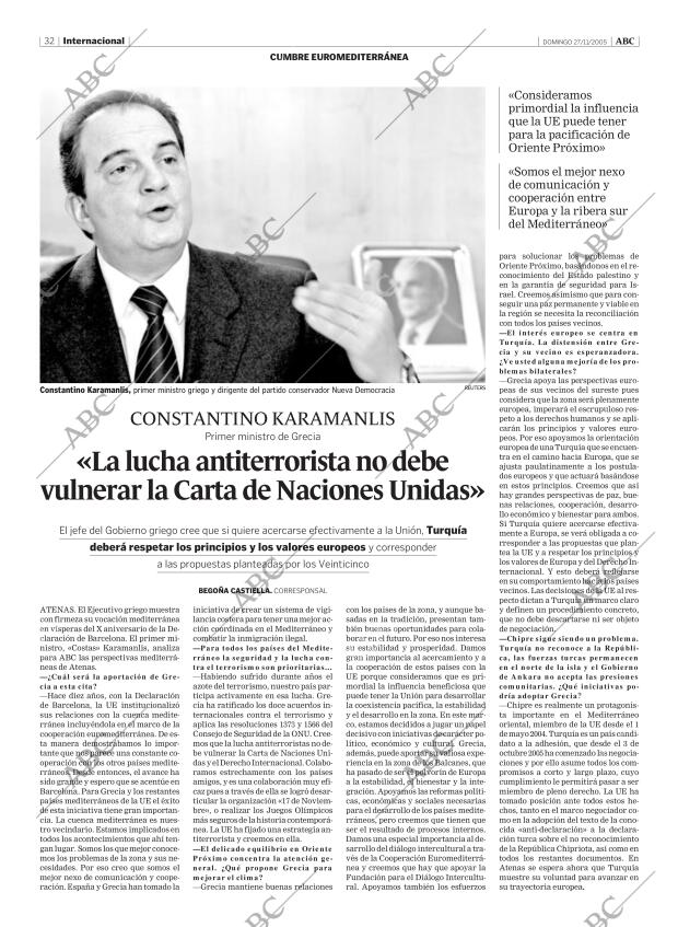 ABC MADRID 27-11-2005 página 32