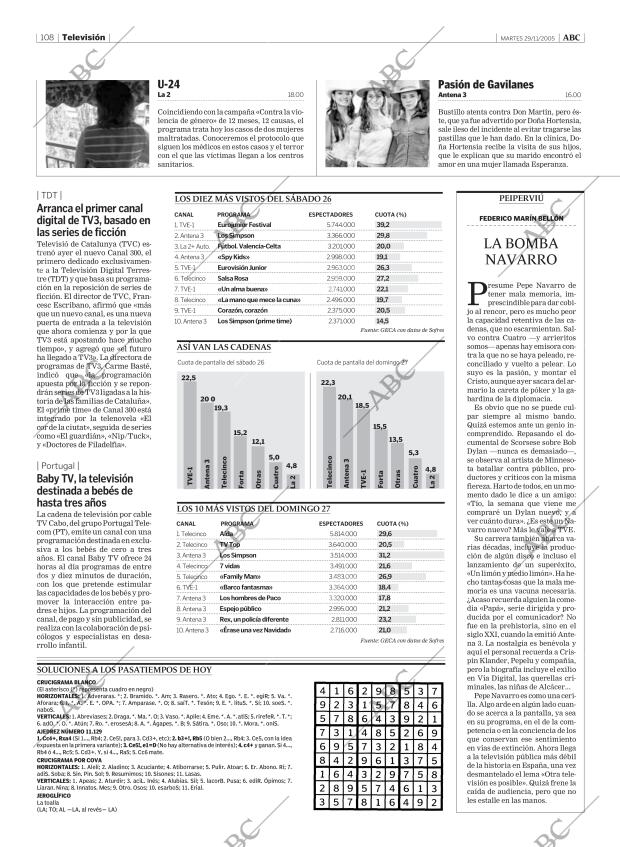 ABC MADRID 29-11-2005 página 108