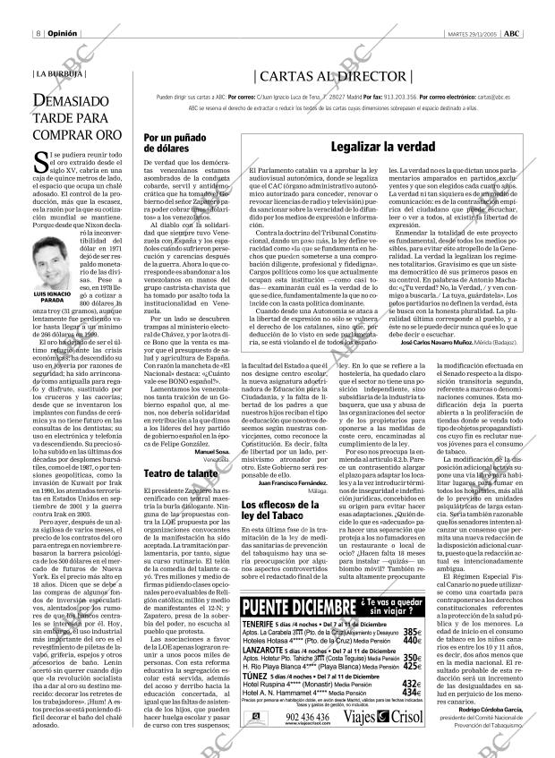 ABC MADRID 29-11-2005 página 8