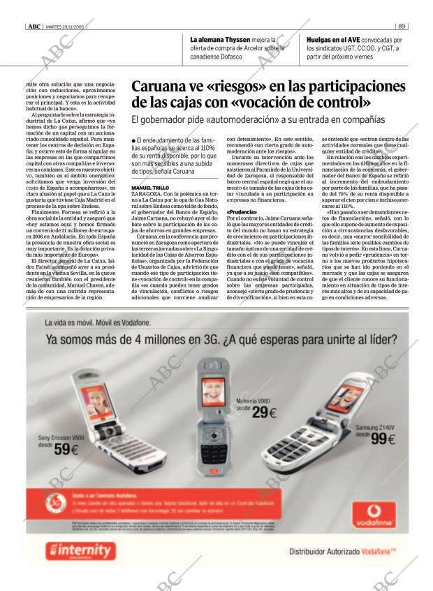 ABC MADRID 29-11-2005 página 89