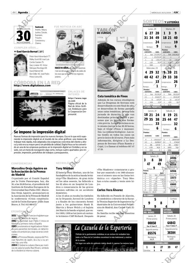 ABC CORDOBA 30-11-2005 página 44