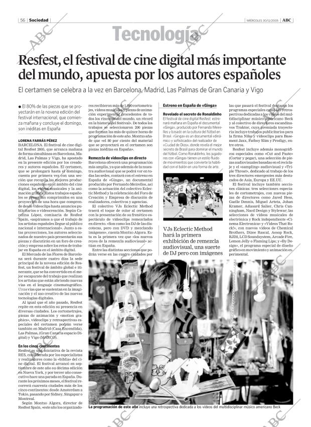 ABC CORDOBA 30-11-2005 página 56