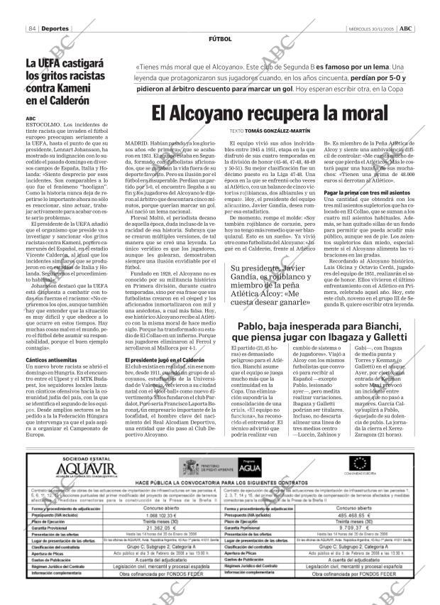 ABC CORDOBA 30-11-2005 página 84