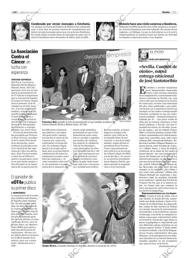 ABC SEVILLA 30-11-2005 página 101