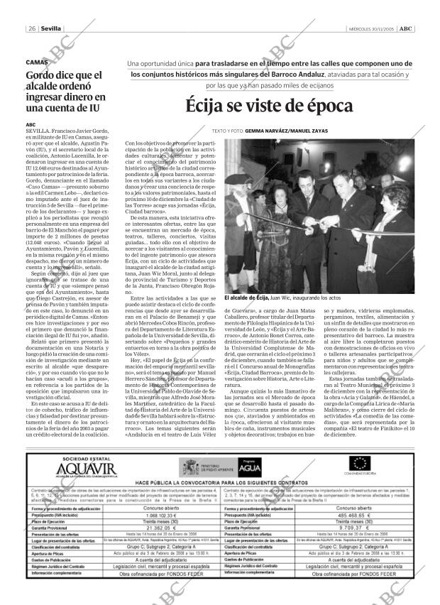 ABC SEVILLA 30-11-2005 página 26