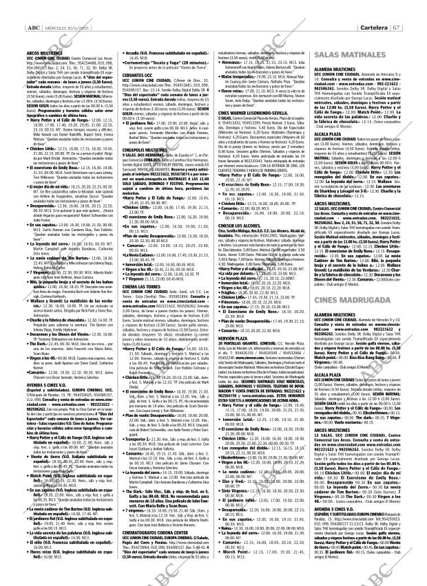 ABC SEVILLA 30-11-2005 página 67