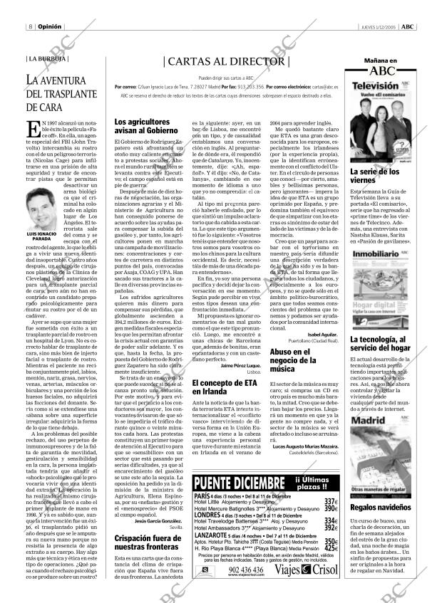 ABC MADRID 01-12-2005 página 8