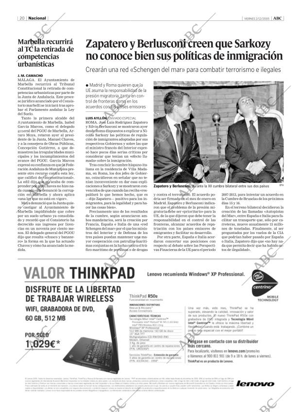 ABC MADRID 02-12-2005 página 20