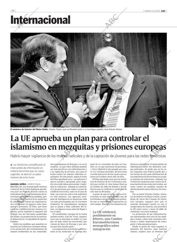 ABC MADRID 02-12-2005 página 26