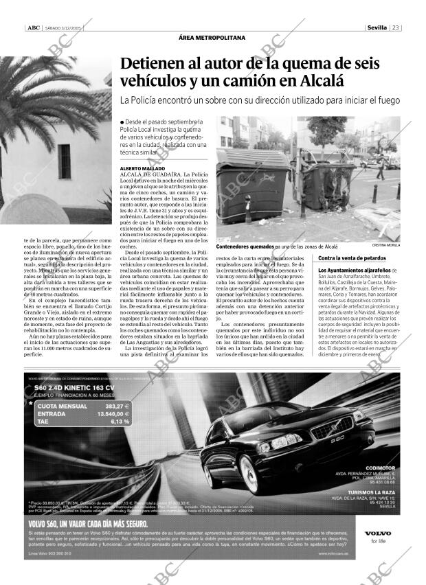 ABC SEVILLA 03-12-2005 página 23