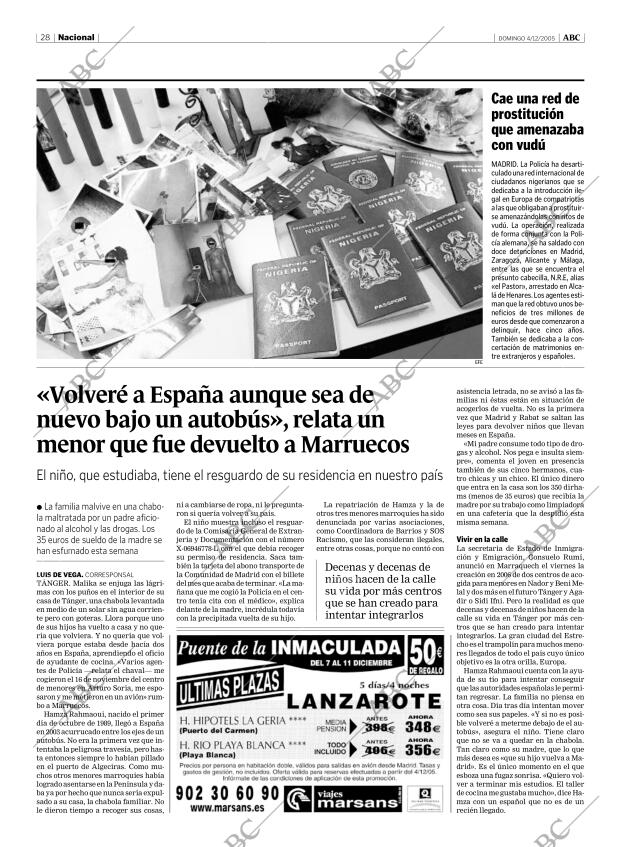 ABC MADRID 04-12-2005 página 28