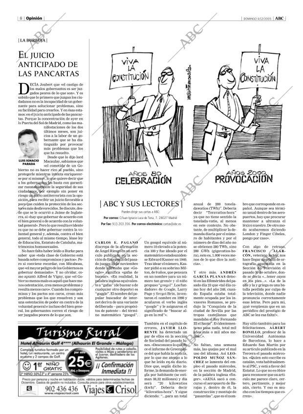 ABC MADRID 04-12-2005 página 8