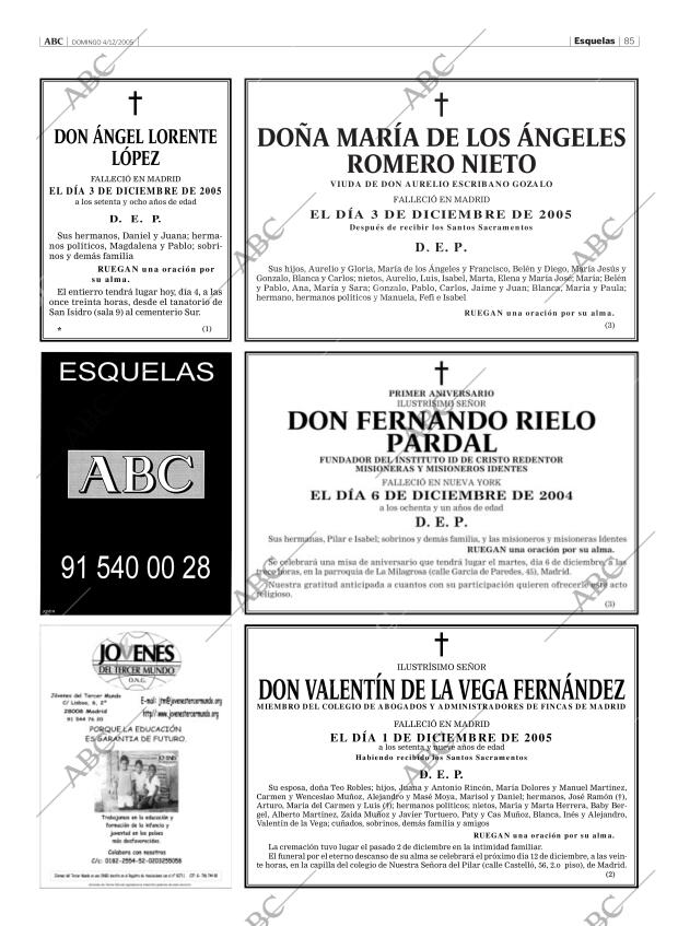 ABC MADRID 04-12-2005 página 85
