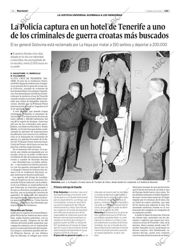 ABC MADRID 09-12-2005 página 16