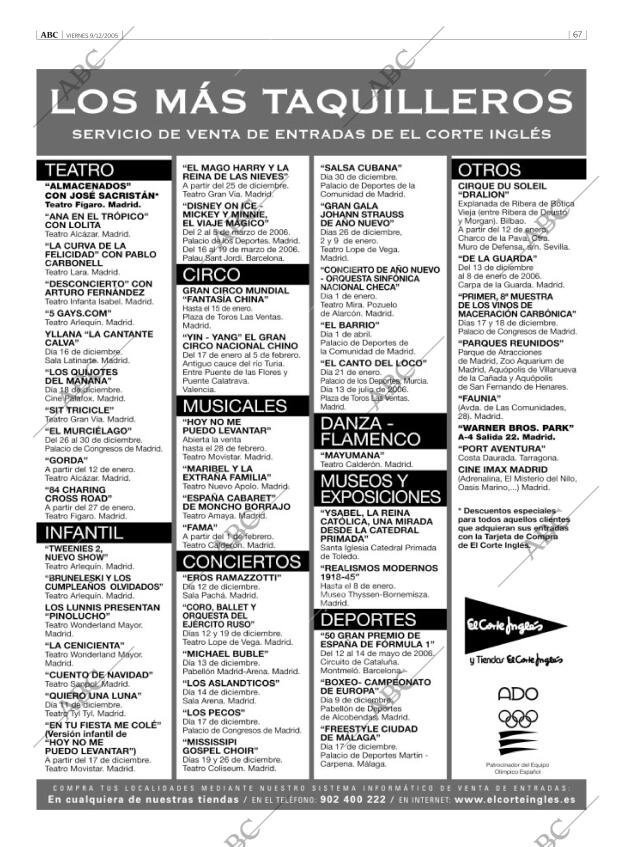 ABC MADRID 09-12-2005 página 67