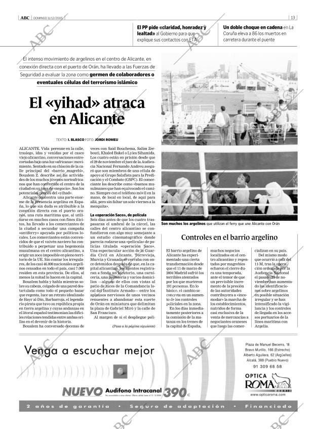 ABC MADRID 11-12-2005 página 13